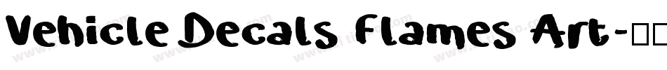 Vehicle Decals Flames Art字体转换
